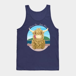 Scottish Highland Cow Ocean Air, Salty Hair Tank Top